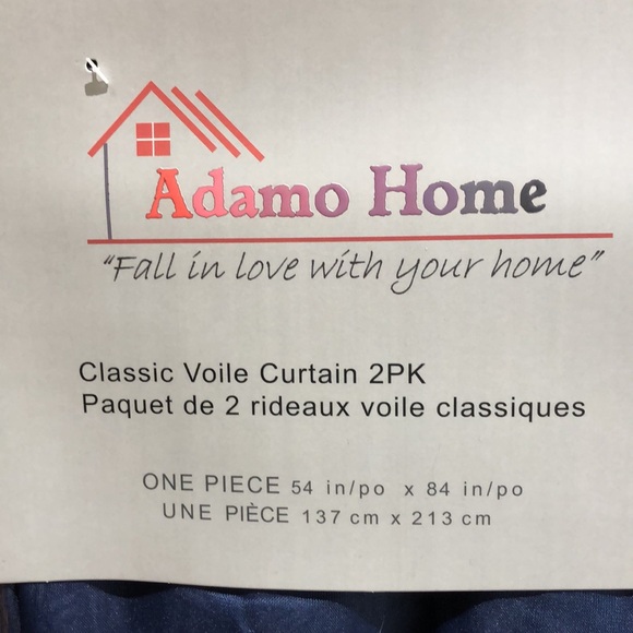 🪟 Adamo Home two-pack classic voile curtains - Picture 3 of 3